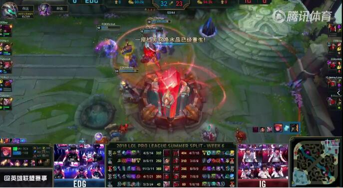 2018LPL夏季赛 IG vs EDG(7.28) 第一局复盘