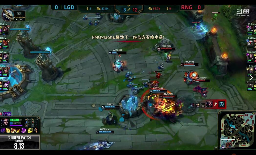 2018LPL夏季赛 RNG vs LGD (8.1) 第一局