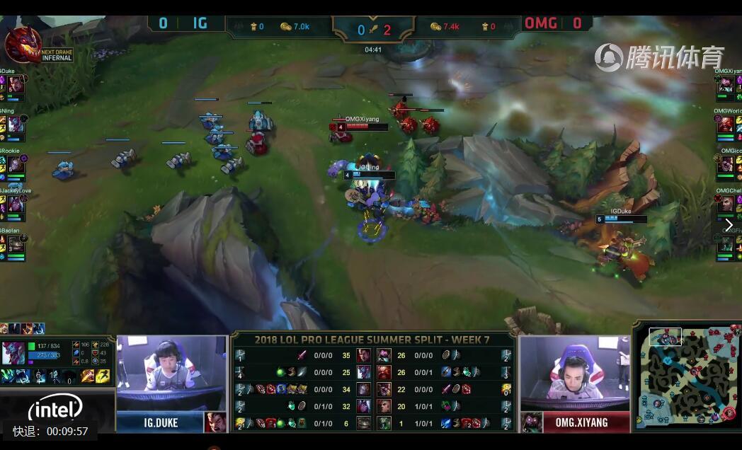 2018LPL夏季赛 IG vs OMG （7.31）第一局 复盘