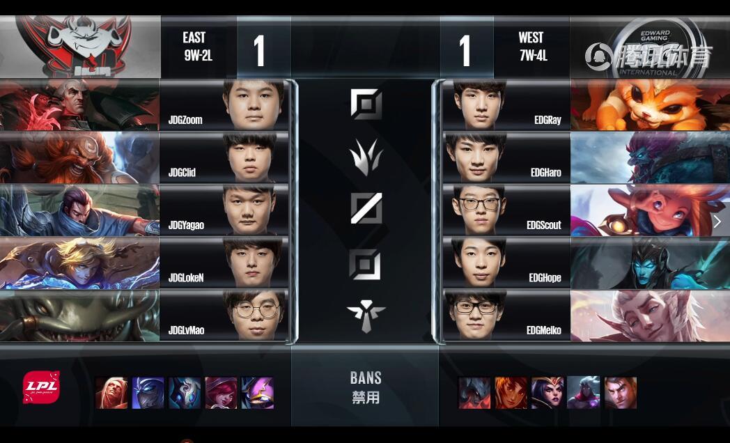 2018LPL夏季赛 EDG VS JDG （8.1）第三局
