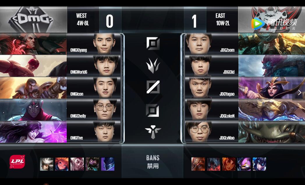 2018LPL夏季赛 JDG vs OMG （8.5）第一场 赛事复盘