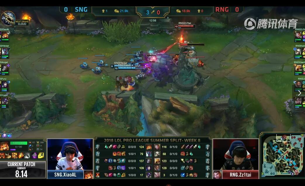 2018LPL夏季赛 SNG vs RNG （8.7） 赛事复盘