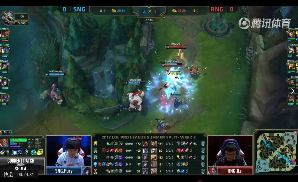 2018LPL夏季赛 SNG vs RNG （8.7） 赛事复盘