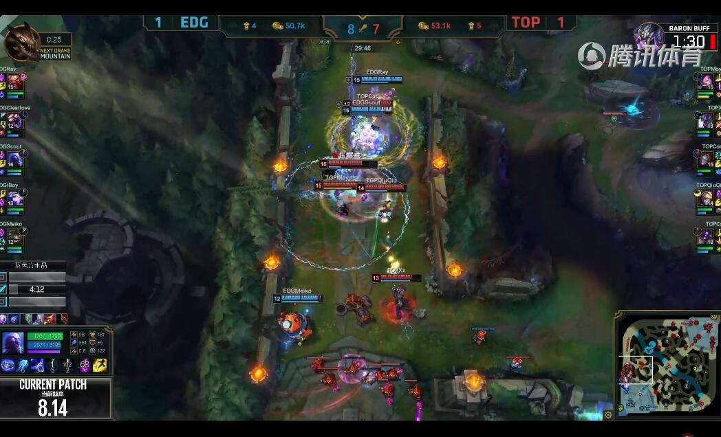2018LPL夏季赛 TOP vs EDG （8.8） 赛事复盘
