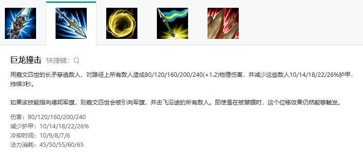 皇子打野加点 德玛西亚皇子嘉文四世连招怎么打