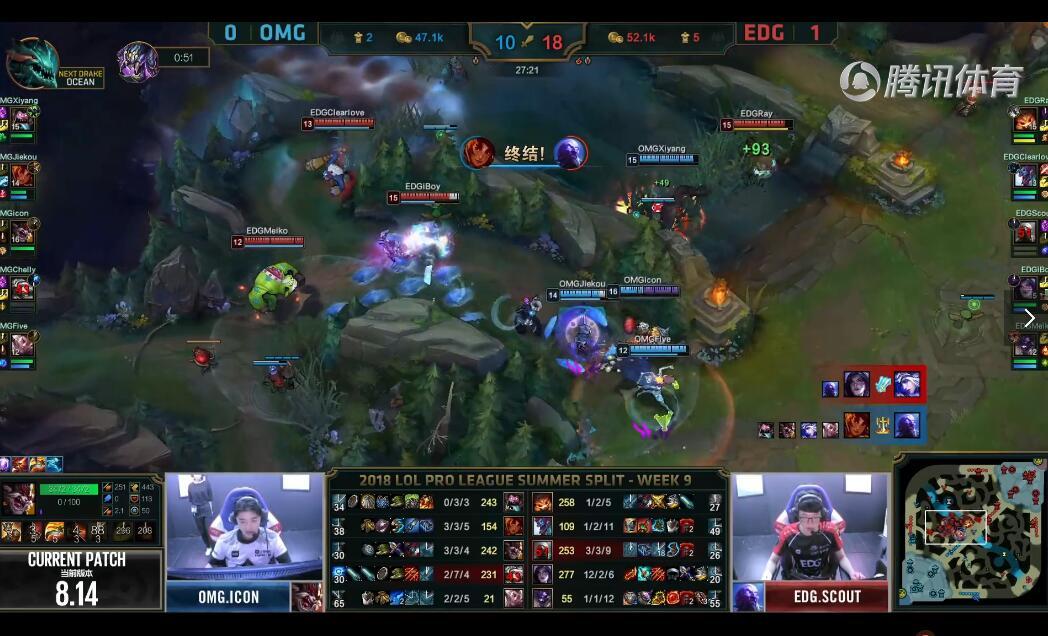 OMG vs EDG 赛事复盘：iboy超神卡莎刷新单场击杀记录，EDG干净利落2：0赢下比赛