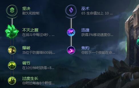 LOLS9德玛西亚之力天赋符文 上单盖伦带什么符文好