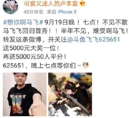 五五开复播无望彻底凉凉 难受啊马飞上线
